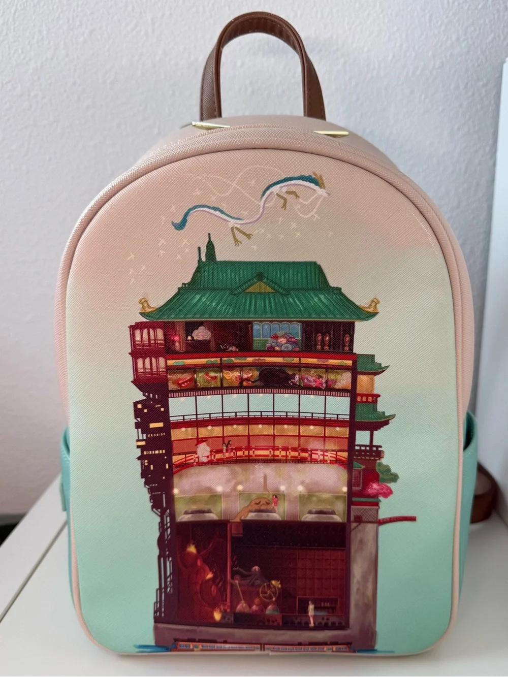 Loungefly Studio Ghibli Spirited Away Bathhouse Mini Backpack BoxLunch Exclusive